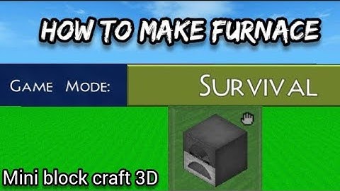 How to make furnace mini block craft // New Intro