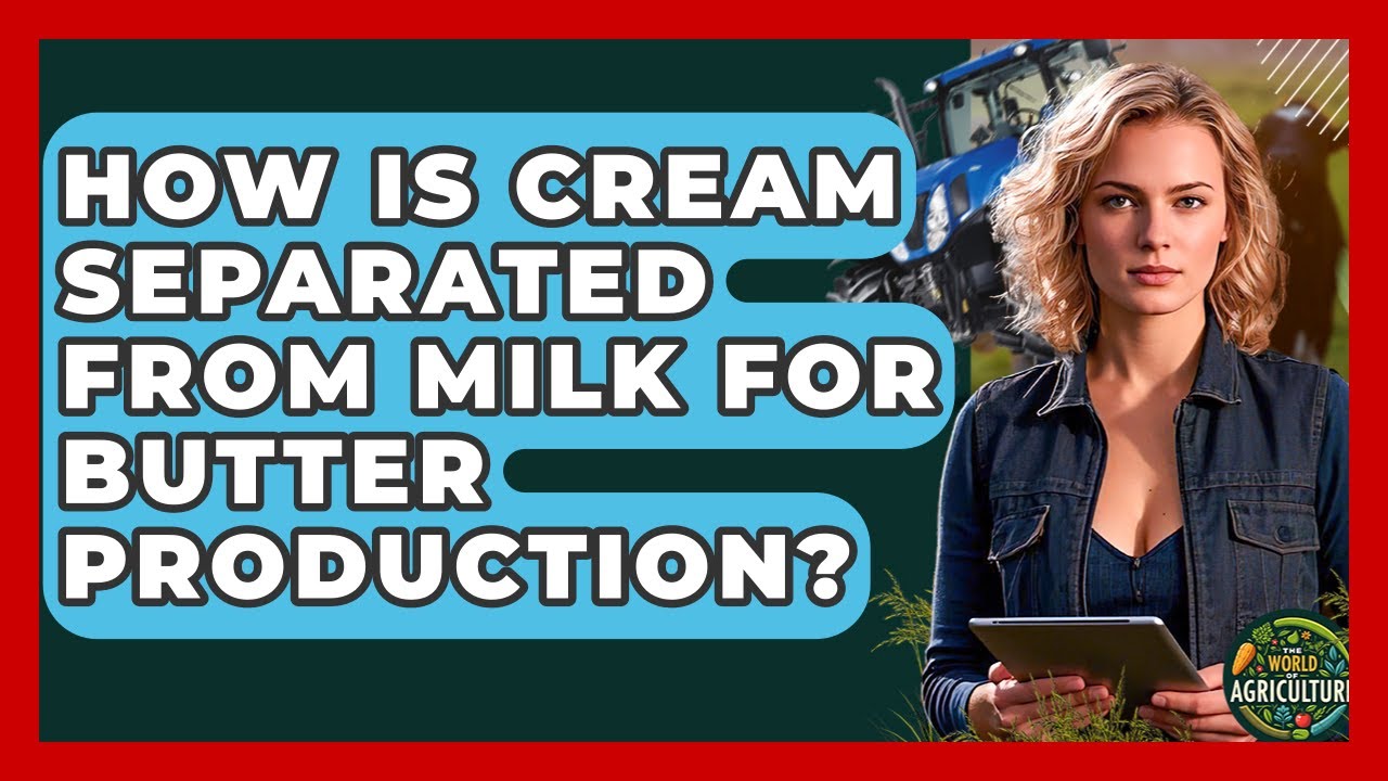 How Is Cream Separated From Milk For Butter Production? - The World of Agriculture