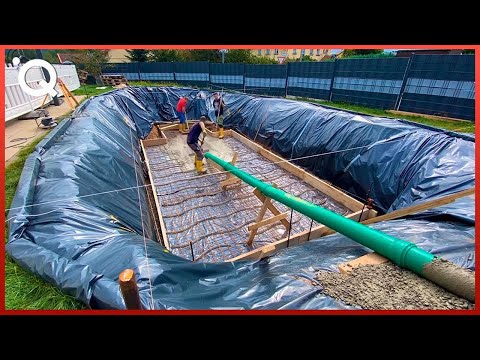 Video: Homemade pool in the country: materials, manufacturing technology
