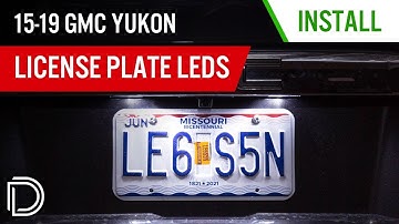 How to Install 2015-2020 GMC Yukon License Plate LEDs | Diode Dynamics