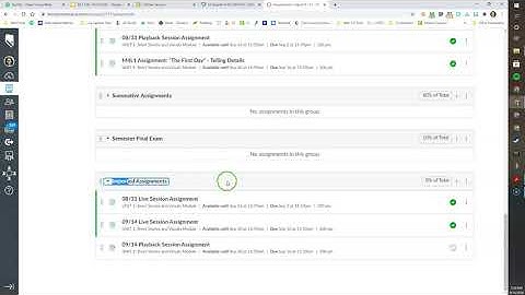 Canvas Byte: Imported Assignments to Different Assignment Category