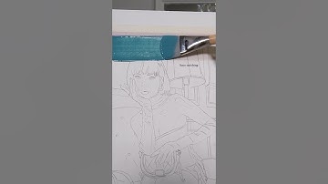 Step 1: acrylic base layer 👊 #art #paintprep