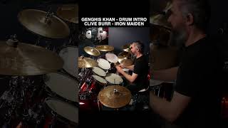 GENGHIS KHAN - DRUM INTRO - CLIVE BURR - IRON MAIDEN