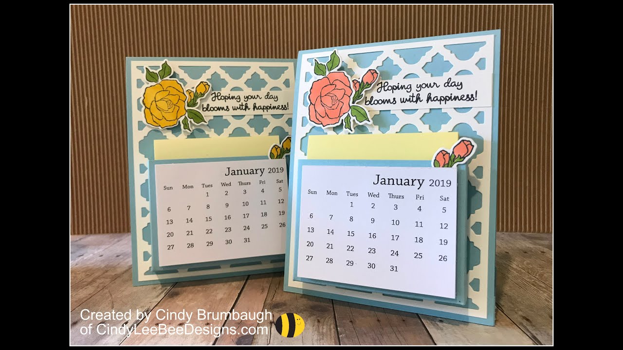 Stampin' Up Tea Together Easel Calendar