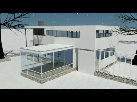  Gropius  House  Building 3D Render 2009 HD YouTube