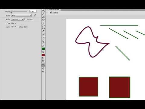 Tutorial: Basic Drawing Tools in Adobe Flash CS6 and Animate CC - YouTube