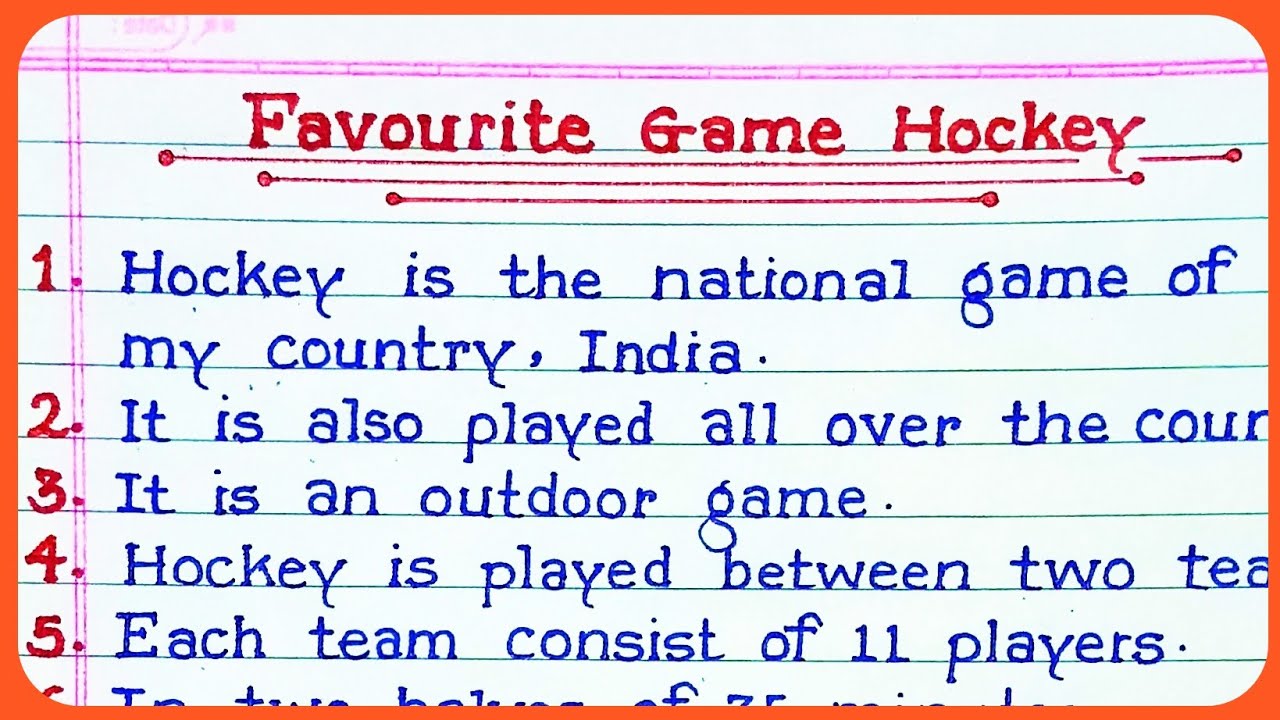 india hockey essay in english