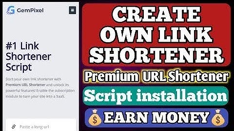 Create Own Link Shortener Website || Make Url Shortener website || Premium URL Shortener script