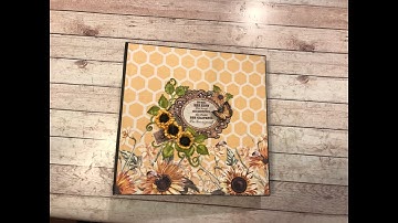PROJECT SHARE LIKE BEES TO HONEY 8 X8 ALBUM SHELLIE GEIGLE JS HOBBIES