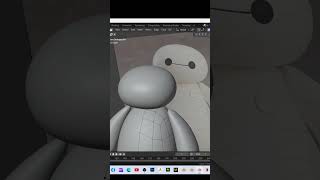 Bay Max Modeling #blender3d #3dmodeling #shorts #digitalart