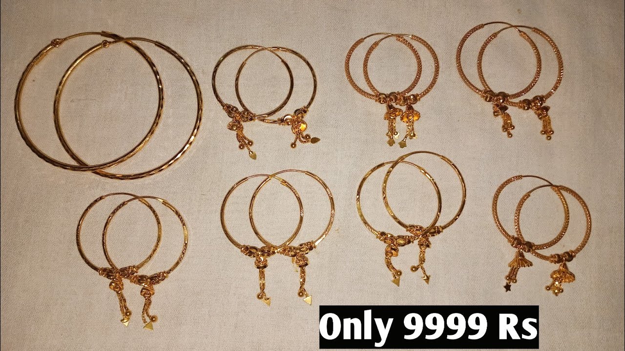 Latest gold bali earrings designs Clearance