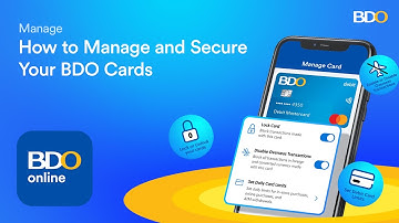 How to Manage and Secure your  BDO Cards on the BDO Online App