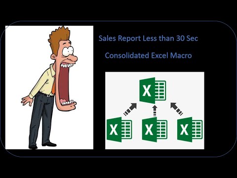 Excel Automation | Sales Report with in 30 Sec | Consolidated Excel Macro