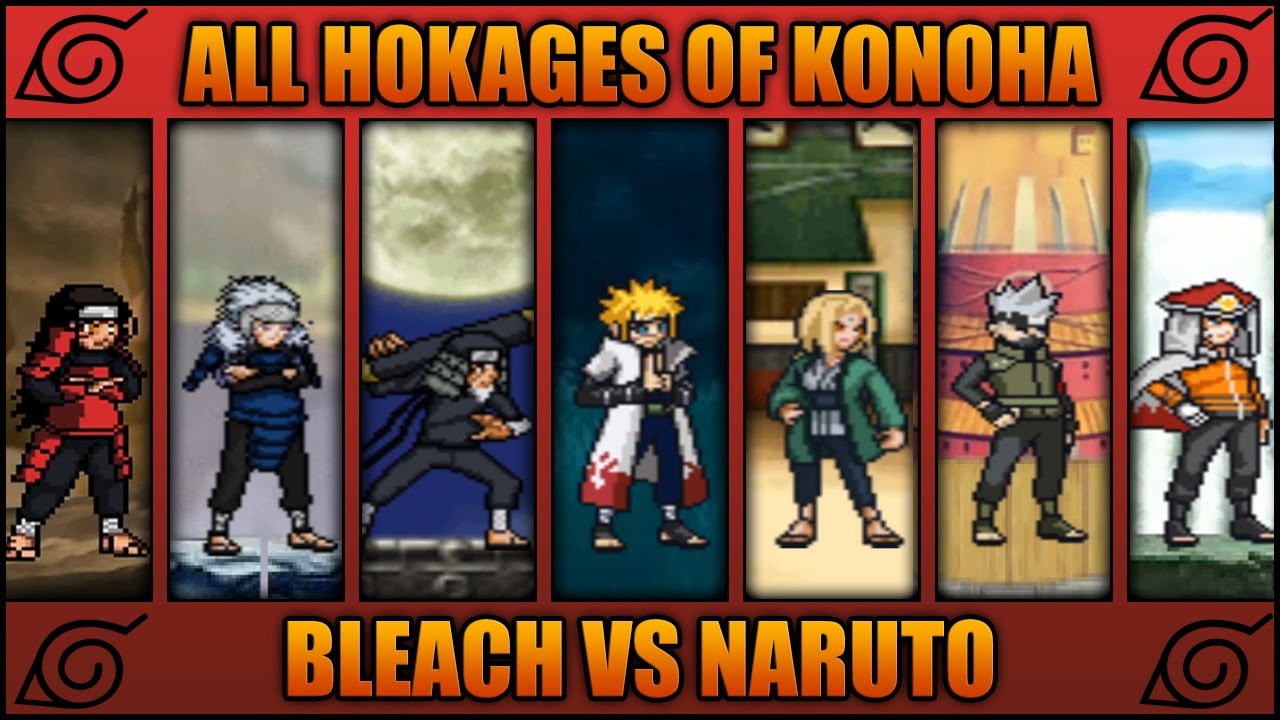 All Hokages Of Konoha - Bleach Vs Naruto 3.3 (Modded) - Youtube