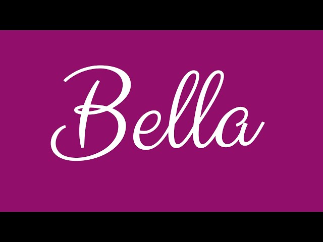 Bella  Name Art Print