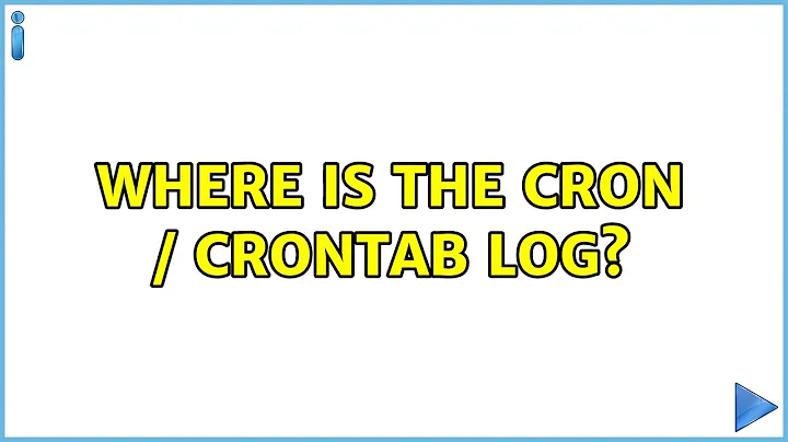 Ubuntu: Where is the cron / crontab log?