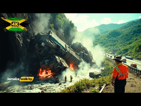 ✓🚨 Train Derailed in Bog Walk Gorge 🚨 Full Walking Tour | Shocking Footage From the Scene!