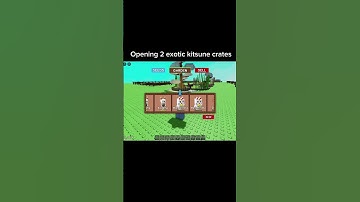 Opening 2 exotic kitsune crates #garden #roblox #gardengames #gardeningsupplies #growagarden #pets
