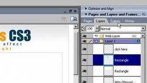Adobe Fireworks Simple Rollover Tutorial