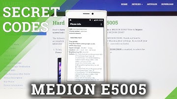 Secret Codes for MEDION E5005 - Hidden Modules