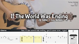 If The World Was Ending - Jp Saxe Ft. Julia Michaels | Fingerstyle Guitar | TAB + Chords + Lyrics Resimi