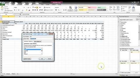 Pivot Tables 03    Cross tabulation