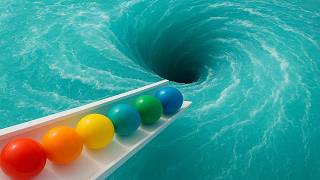 Marble Run ASMR 1000 Marbles Rain Gutter VS Mega Whirlpool ASMR Amakandu