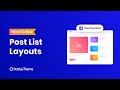 How to create post list layouts with the post grid  gutenberg