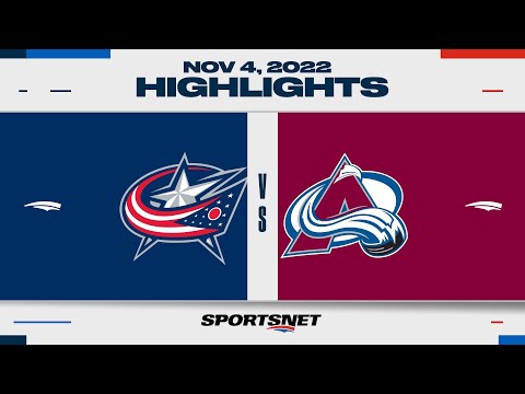NHL Highlights | Blue Jackets vs. Avalanche - November 4, 2022