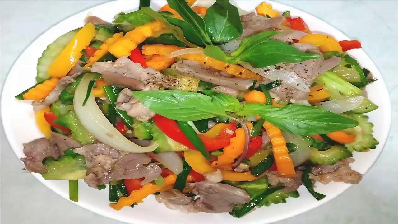 4. Các Bước Nấu Món Lưỡi Heo Xào Thập Cẩm