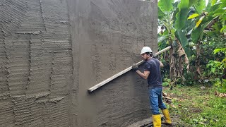 Como enlucir una pared de manera correcta,  para despues pulir con cemento puro.