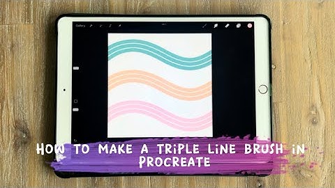 How to create a triple line brush in Procreate