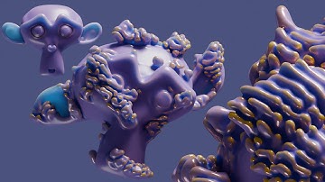 3D Differential Growth in Blender (Updated!)