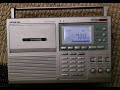 SANGEAN ATS818ACS I SHOW TWO FM STATIONS ON THIS VIDEO. RADIO AND CASSETTE AE ALL GOOD WORKING.