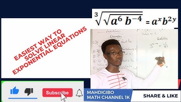 LINEAR EXPONENTIAL EQUATIONS - PART ONE (1)
