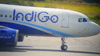 IndiGo Airlines Airbus A320 Neo Taxing and Takeoff from Tribhuvan International Airport