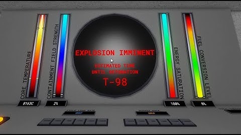 Draconic Reactor Simulator startup and meltdown controls Pov (Roblox)