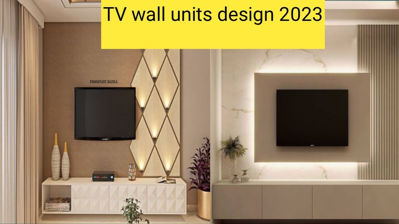 Best tv wall units design 2023 / latest interior design / modern living room tv design