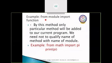 CBSE - Class XII - Computer Science - Python - IMPORTING MODULES IN A PYTHON PROGRAM