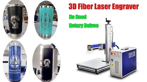 50W JPT Fiber 3D auto focus laser engraving machine Bottle Cup YETI Tumbler Mug 3D laser marking
