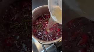 How to make a port wine cherry sauce #cooking #sauce