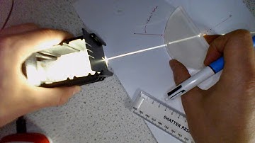 GCSE Physics: Refraction through a semi-circular block practical