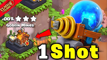 One Shot Goblin Mines in Clan Capital | Clash of clans
