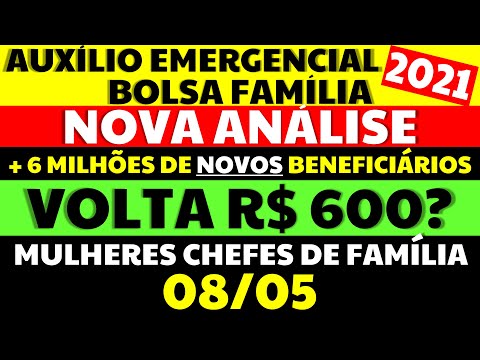 08/05 AUXÍLIO EMERGENCIAL R$600? NOVAS INFORMAÇÕES NOVA ANÁLISE MÃES CHEFES DE FAMÍLIA BOLSA FAMÍLIA