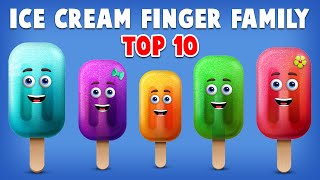 Ice Cream Finger Family Song | Top 10 Finger Family Songs | Daddy Finger Rhyme