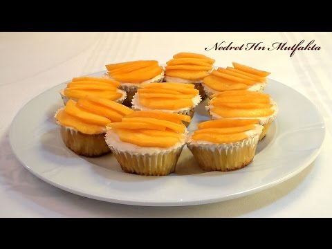 Şeftalili Mini Kek Tarifi - Meyveli Muffin  [HD]