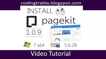 Install Pagekit 1.0.9 on Windows 7 localhost XAMPP 5.6.28 - modern opensource PHP CMS byAO