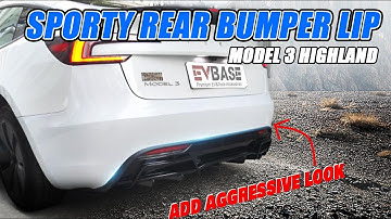 A Simple Way to Change Your 2024+ Model 3 Higland Rear Diffuser in Cool Looking