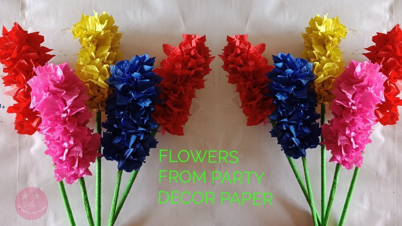 DIY: Crepe Paper Flowers from Party Streamers