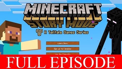Minecraft Story Mode Full Episode 1 The Order of the Stone Telltale No Commentary HD PC